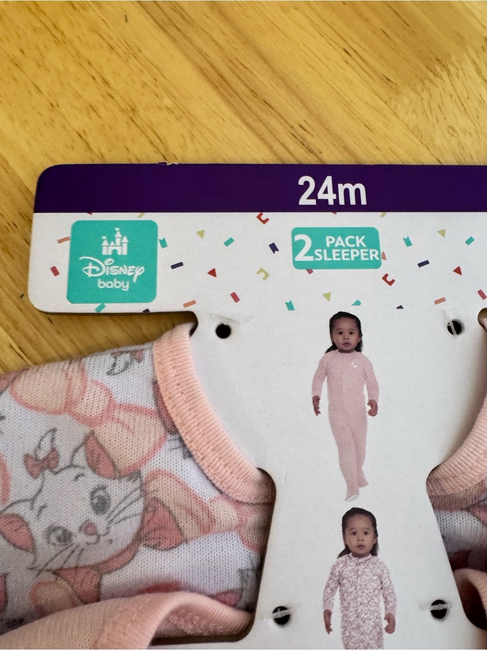 Disney Aristocats Pink 2-Pack Baby Footie Sleepers — 24 M